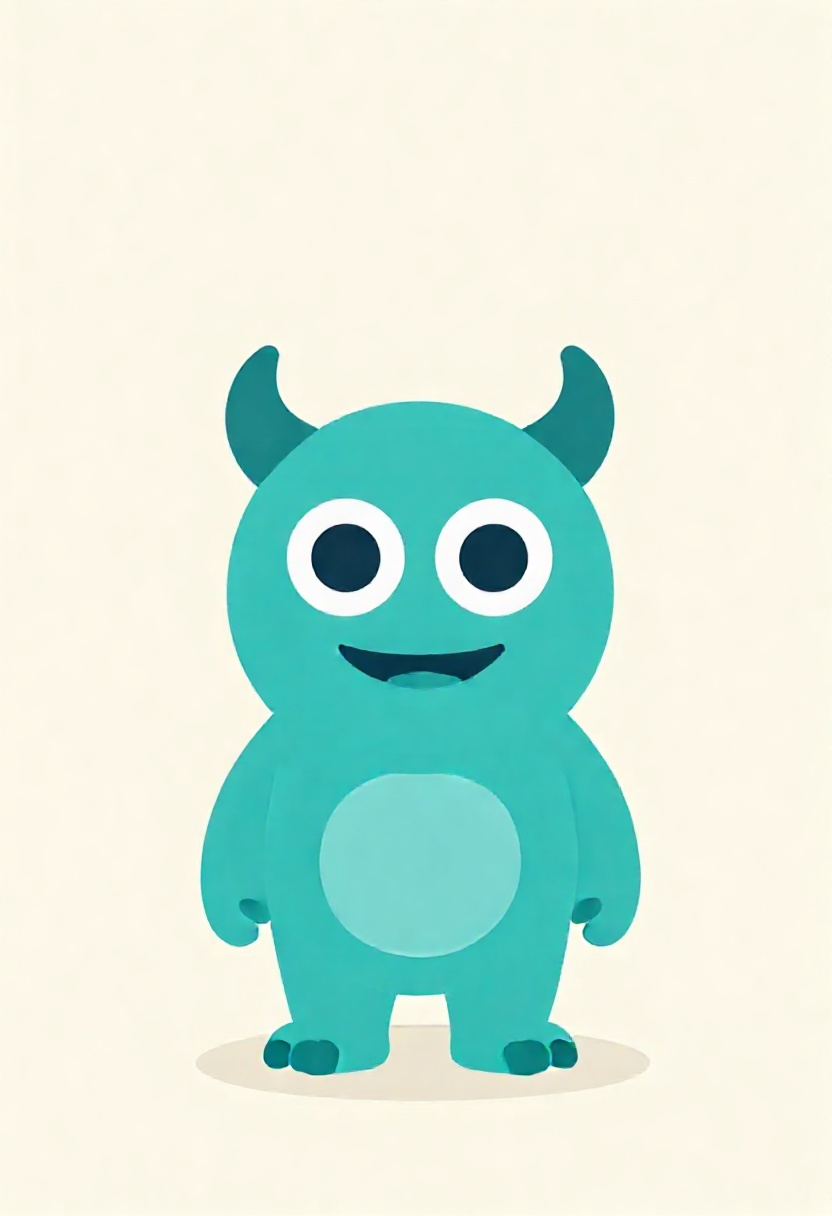 Teal creature before redraw
