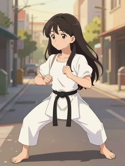 Character in an action pose 3